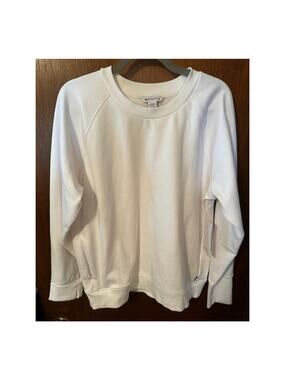 NWT ATHLETA CREWNECK WHITE SWEATSHIRT; LARGE